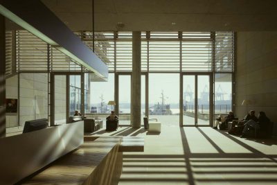 Innenansicht vom ServiceCenter von optimal media in Hamburg