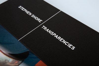 Stephan Shore - Transparencies | Mack Books: Hot foil stamping in white