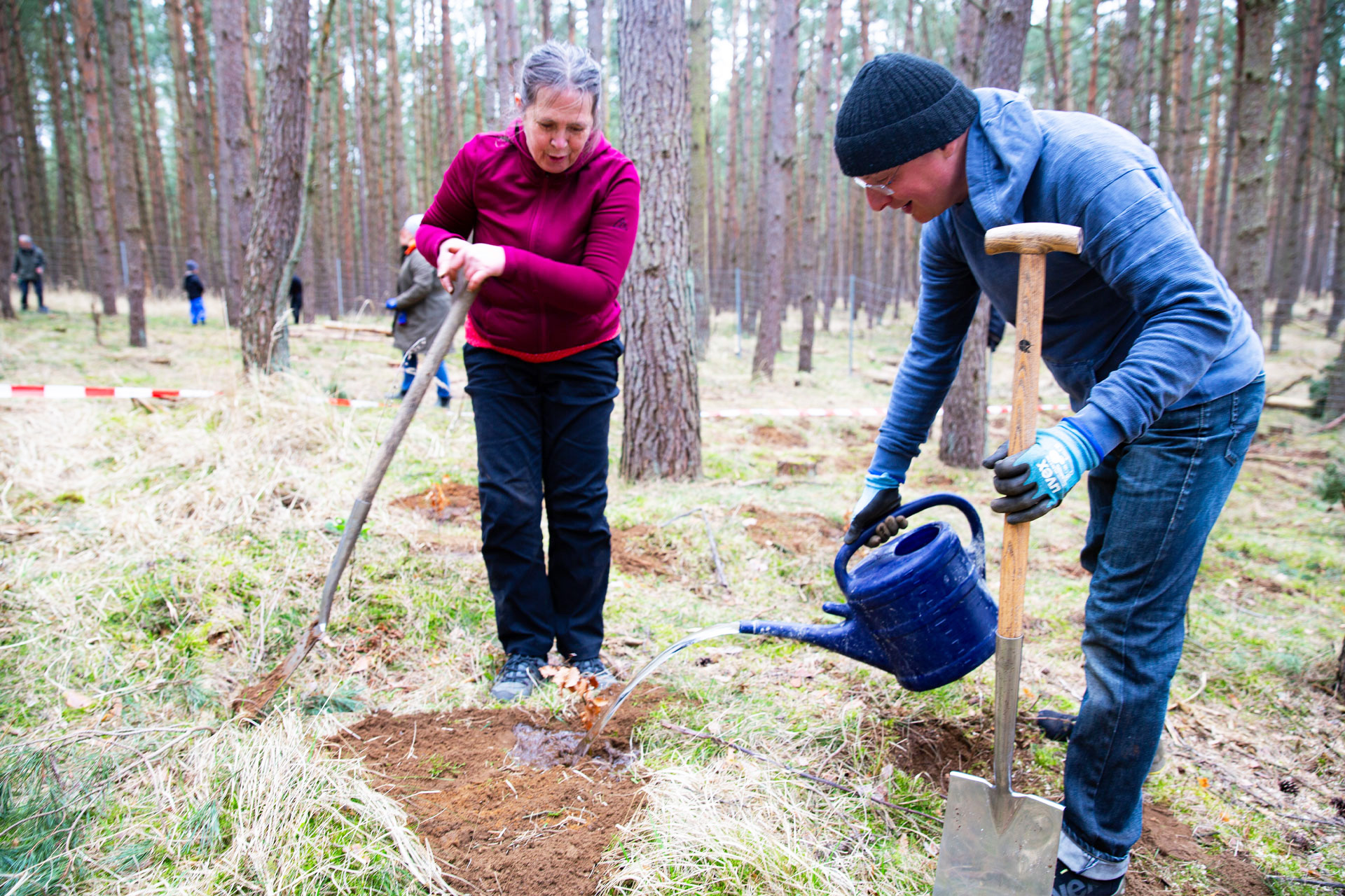 optimal media Pflanzaktion 2025 Nossentiner Schwinzer Heide