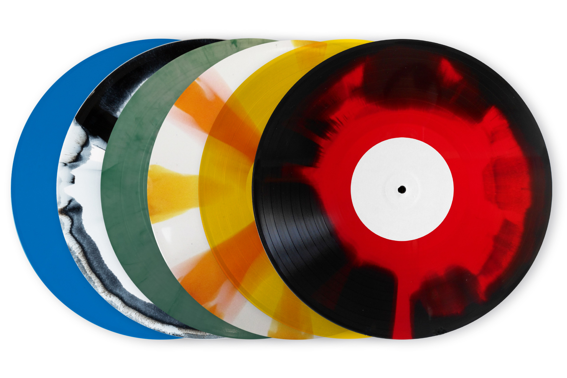 Vinyl records - colours & effects - optimal media