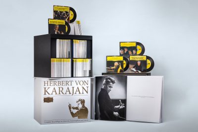 Größtes Box Sets aller Zeiten von Herbert von Karajan mit 365 Datenträgern Medienverpackung Produktion von optimal media