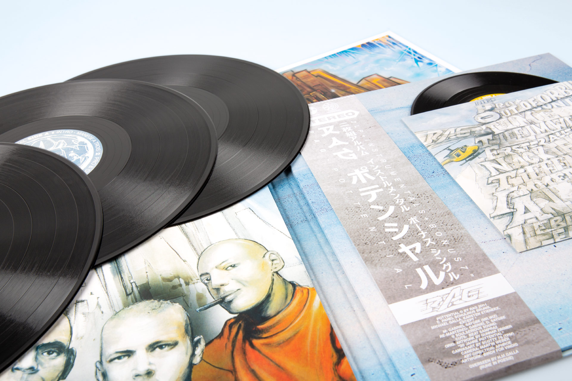 RAG - Pottential | VINDIG: Deluxe Bundle mit drei 12inch Schallplatten und einer 7inch Schallplatte in Schwarz (Virgin Vinyl)