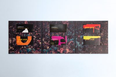 6-seitiges Klappalbum mit 6 optische Discs in Kartonstecktaschen