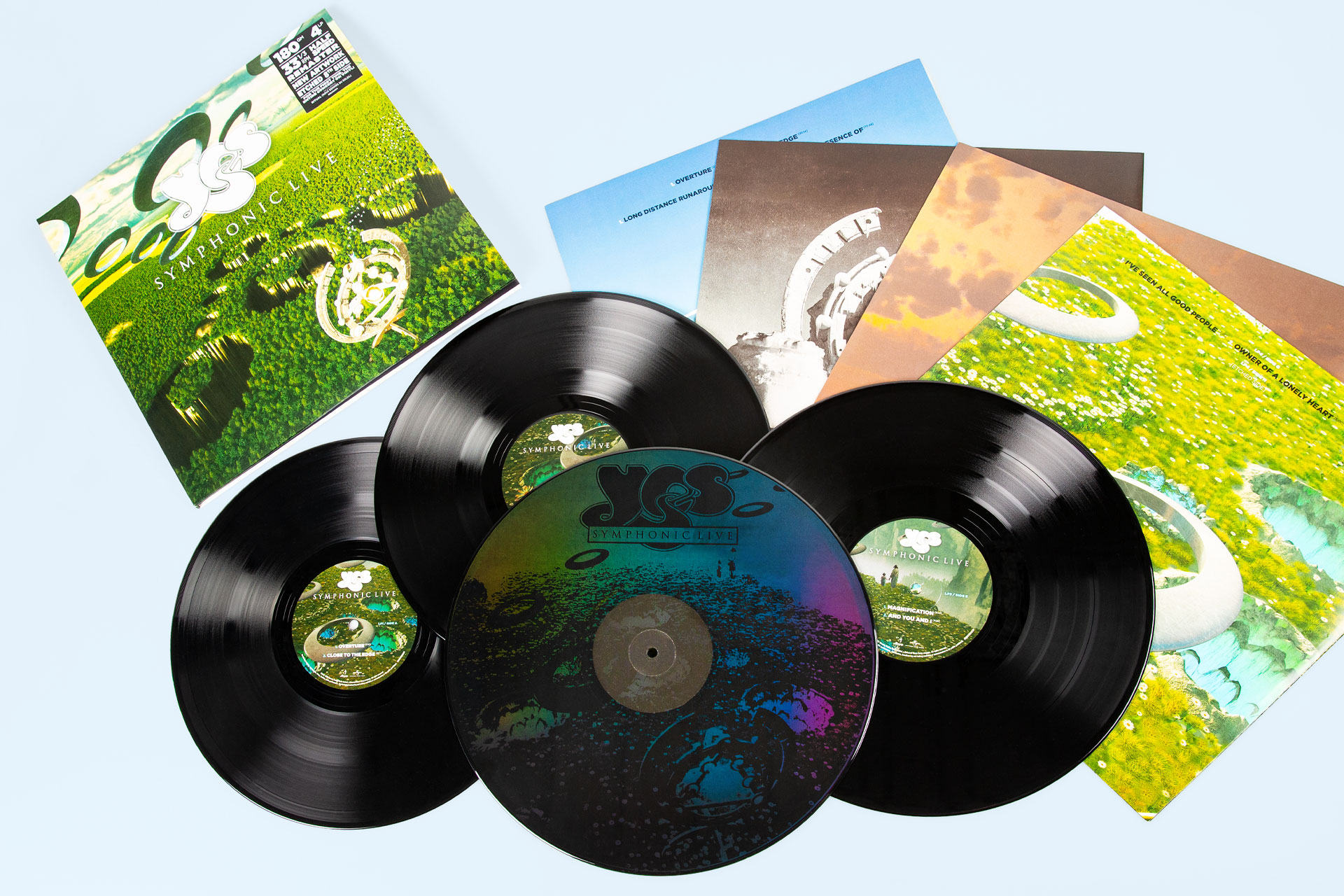 etched vinyl Yes Symphonic Live