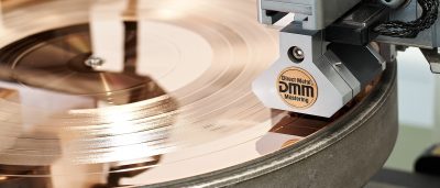 Test Vinyl master bronze beim optimal media Mastering Studio sector5 in Röbel/Müritz