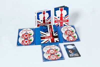 optimal media Hersteller von Medienverpackungen und Blu Ray Box Sets: Serie Sherlock mit individueller Ausstattung