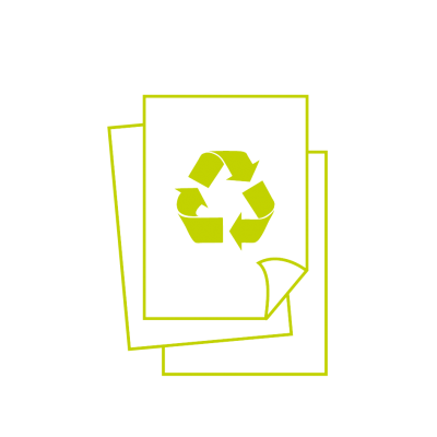 optimal media Grafik Recyclingpapiere als Ersatz zu Frischfaserpapier