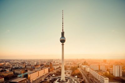 optimal media Luftaufnahme Berliner Fernsehturm