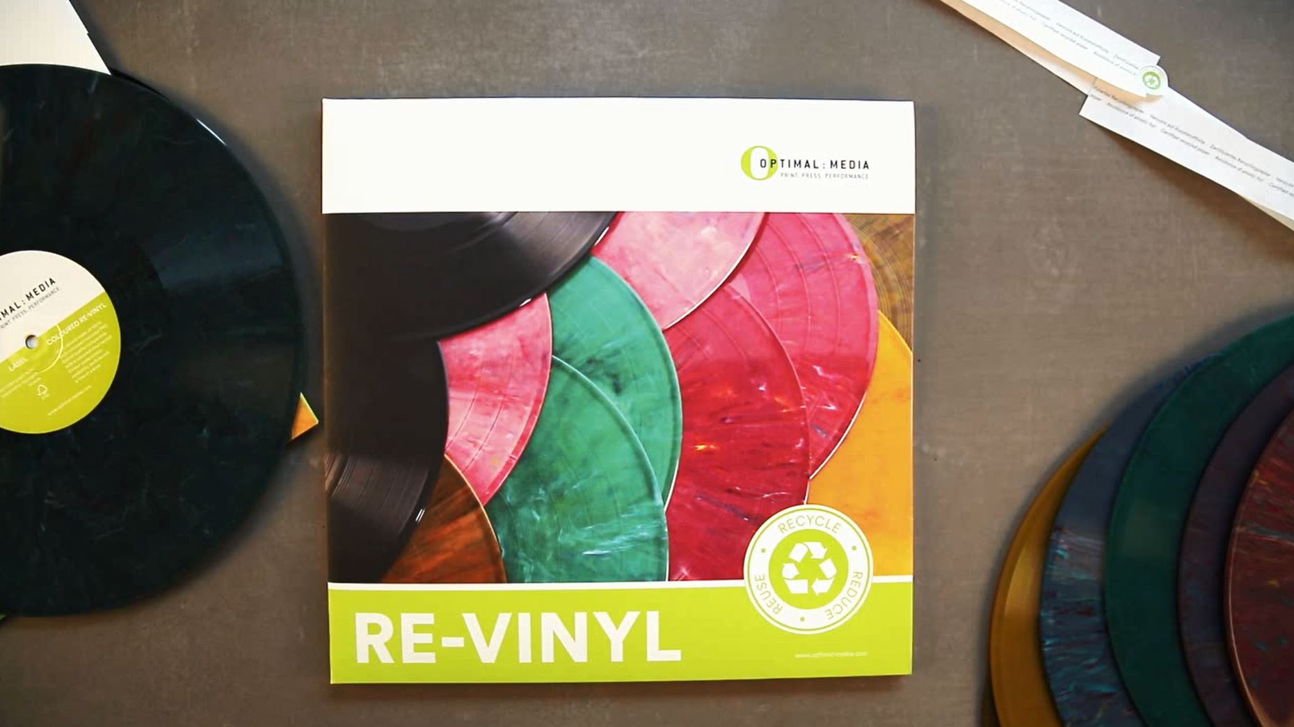 100% Recycling Vinyl Record - media